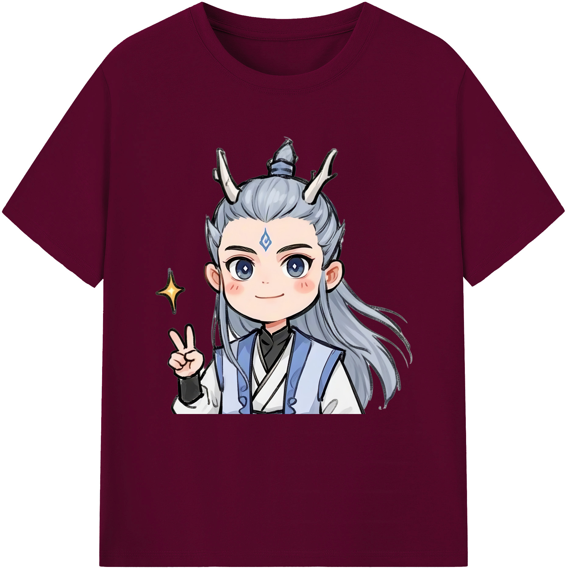 （画像用） Ne Zha 2 ナタ 魔童の大暴れ レディースカジュアルプリントTシャツ（綿100％）